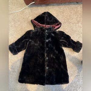 Erika Eriksson Brown faux fur jacket